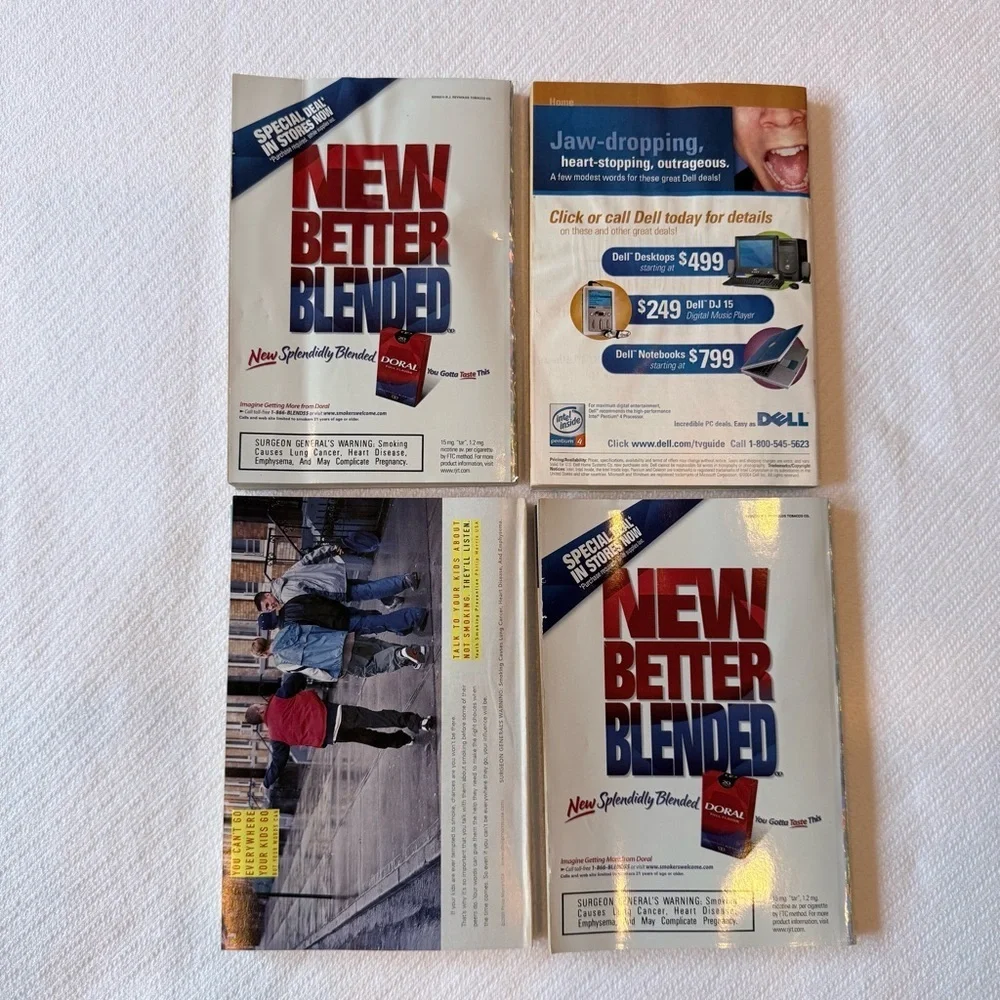 Vintage NASCAR bundle of four collectible TV Guides- collectors editions